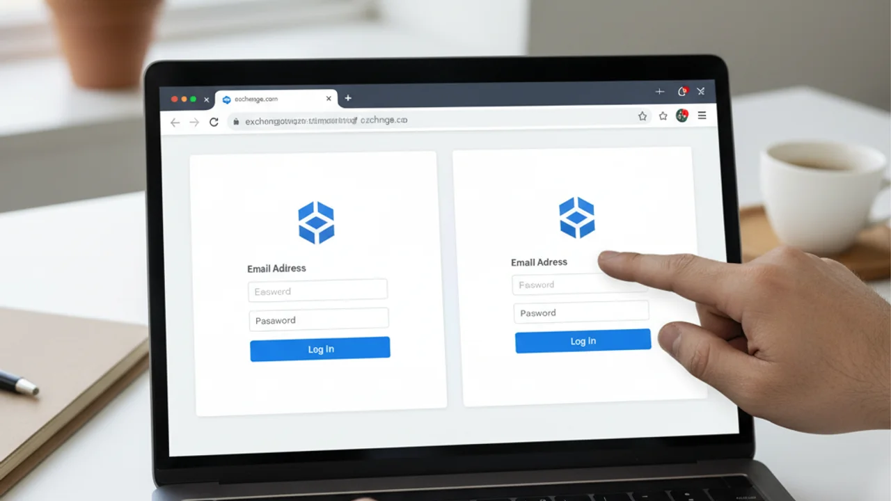 Diagrama técnico que mostra como uma exchange falsa opera nos bastidores versus o que o utilizador vê