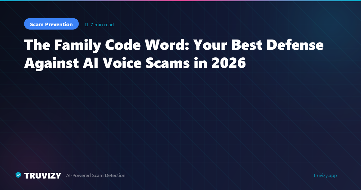 The Family Code Word: Your Best Defense Against AI Voice Scams in 2026 ...